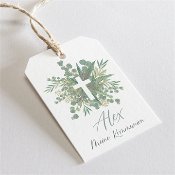 Geschenkanhänger Kommunion Anmut - origami