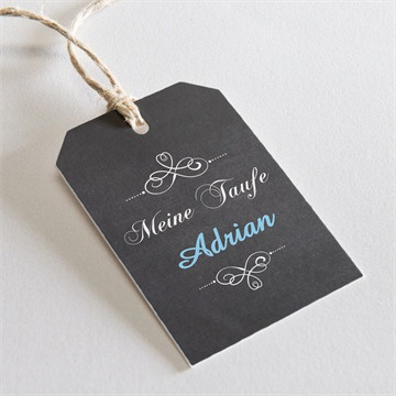 Geschenkanhänger Taufe blauer engel - magnet