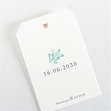 Geschenkanhänger Taufe Vintage Vogel - Vue 3