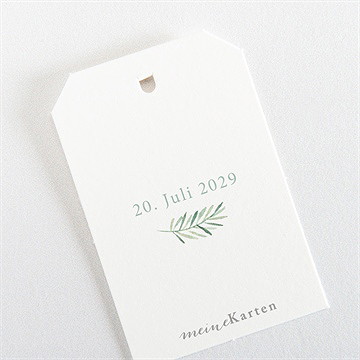 Geschenkanhänger Taufe Runder Blumenkranz - Vue 3