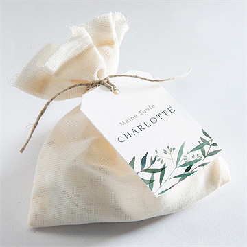 Geschenkanhänger Taufe Pflanzenschmuck - Vue 2