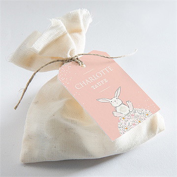 Geschenkanhänger Taufe Kleines Kaninchen - Vue 2