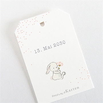 Geschenkanhänger Taufe Kleines Kaninchen - Vue 3