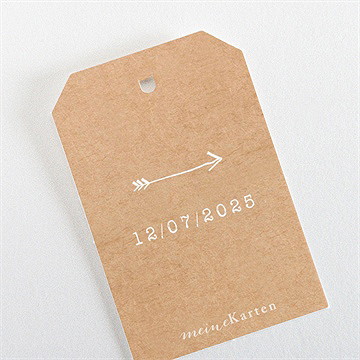 Geschenkanhänger Hochzeit abdruck des herzens - Vue 3