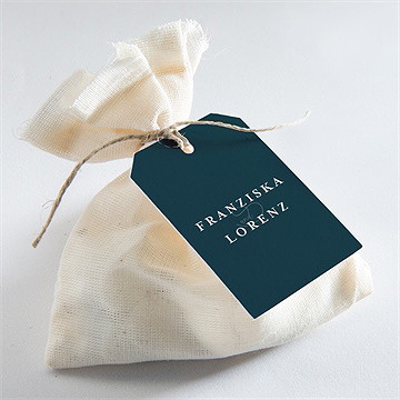 Geschenkanhänger Hochzeit königsblau - Vue 2