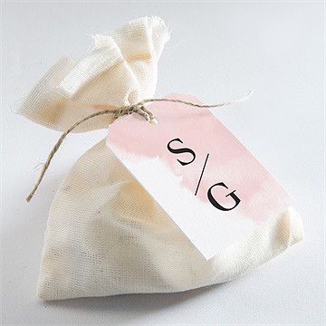 Geschenkanhänger Hochzeit schwarz und pastell - Vue 2