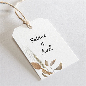 Geschenkanhänger Hochzeit herbstkranz