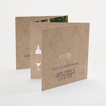 Einladung Taufe Taufe In Kraftpapier - vue 3