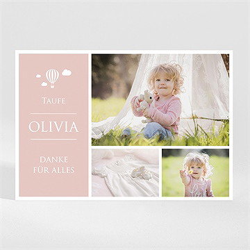 Dankeskarte Taufe himmelfahrt