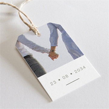 Geschenkanhänger Hochzeit monogramm