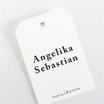 Geschenkanhänger Hochzeit monogramm - Vue 3