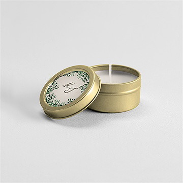 Kerze Hochzeit Frühlingskranz - Vue 2