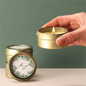 Kerze Hochzeit Frühlingskranz - Vue 3