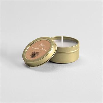 Kerze Hochzeit Abdruck Des Herzens - Vue 2