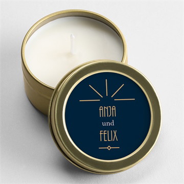 Kerze Hochzeit Art déco