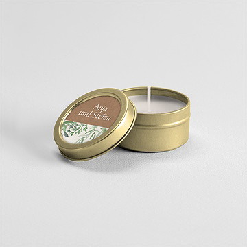 Kerze Hochzeit Zierliches Laub - Vue 3