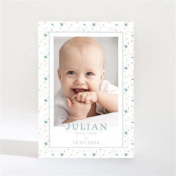 Einladung Taufe subtiles flechten-magnet junge