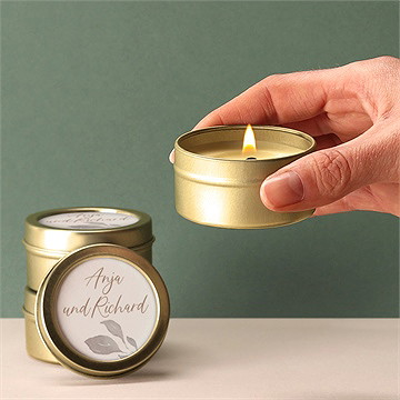 Kerze Hochzeit Elegante Skizze - Vue 2