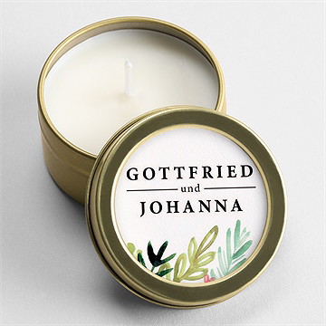 Kerze Hochzeit Blühende Wiese