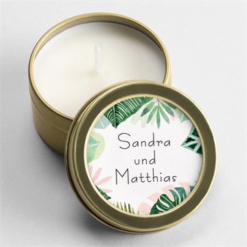 Kerze Hochzeit Dschungel