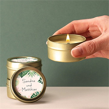 Kerze Hochzeit Dschungel - Vue 2