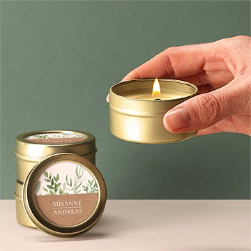 Kerze Hochzeit frühlingsgrün - Vue 2