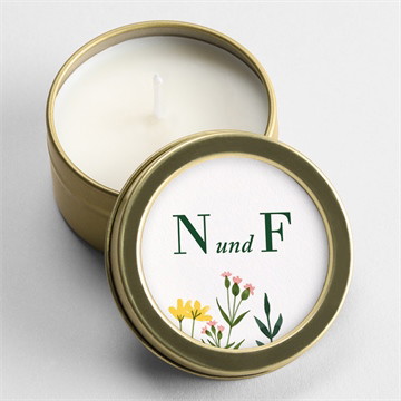 Kerze Hochzeit Wilde blumen