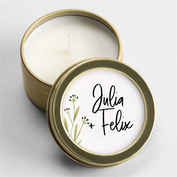 Kerze Hochzeit landkunst - schachtel