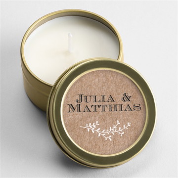 Kerze Hochzeit zurück zur natur