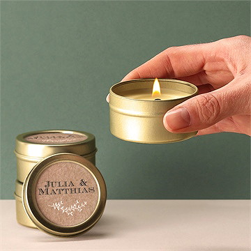 Kerze Hochzeit zurück zur natur - Vue 2