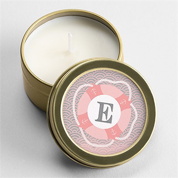 Kerze Taufe Matrose In Rosa