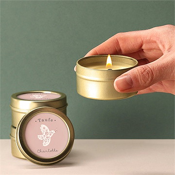 Kerze Taufe Friedenstaube - Vue 2