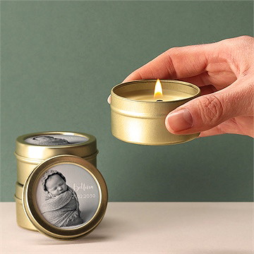 Kerze Geburt magnetkarte - Vue 2