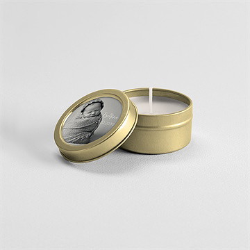 Kerze Geburt magnetkarte - Vue 3