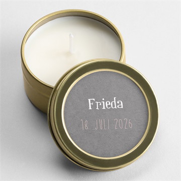 Kerze Geburt vintage touch