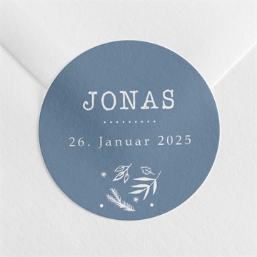 Sticker Geburt vier fotos