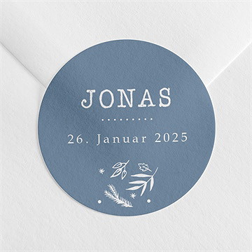 Sticker Geburt vier fotos