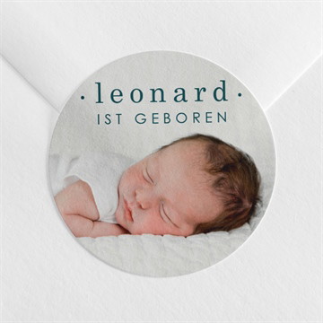 Sticker Geburt smaragd