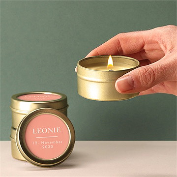 Kerze Geburt familienglück - Vue 2