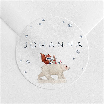 Sticker Geburt eisbär