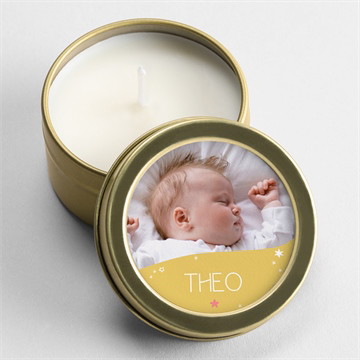 Kerze Geburt Sonnenschein