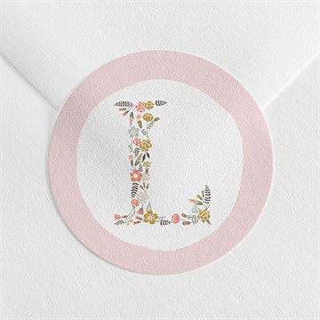 Sticker Geburt blumen alphabet