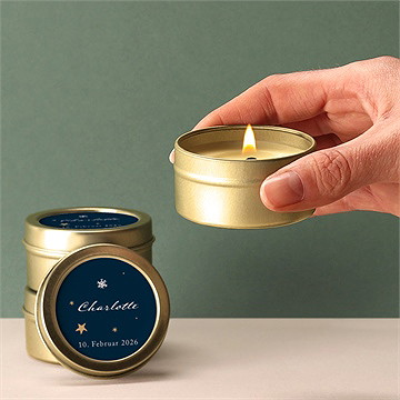 Kerze Geburt unter den sternen - Vue 2