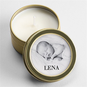 Kerze Geburt granatapfelrot