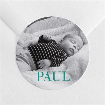 Sticker Geburt mintfarben