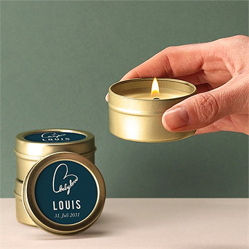 Kerze Geburt baby love - Vue 2