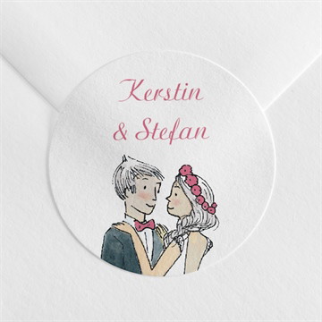 Aufkleber Hochzeit Hochzeitspaar