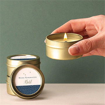 Kerze Kommunion Sternenhimmel - Vue 2