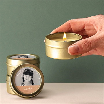 Kerze Kommunion Zarte Malerei - Vue 2