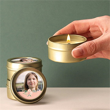 Kerze Kommunion Zartes Rosa - Vue 2